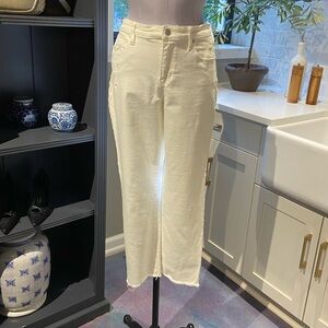Liverpool Los Angeles Straight Leg Cropped White Jeans – Size 8/29